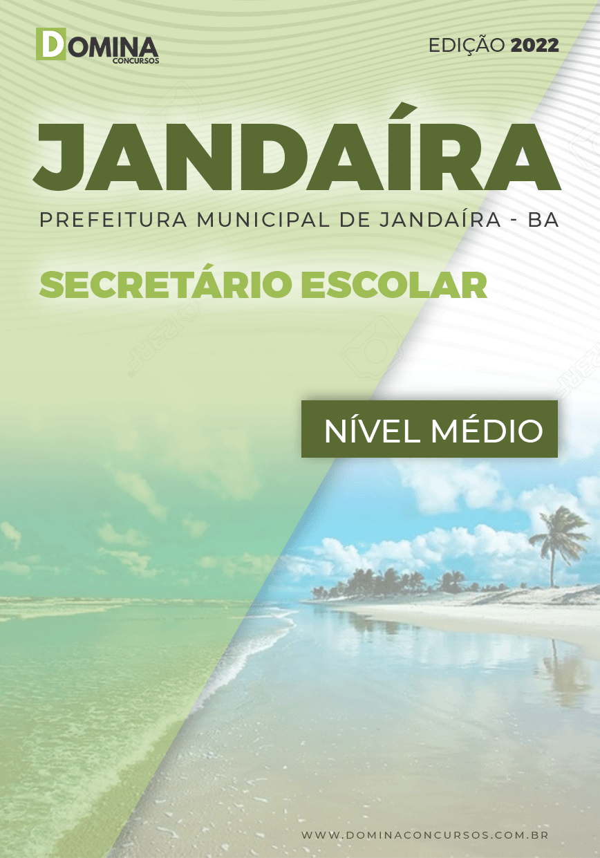 Apostila Digital Pref Jandaíra BA 2022 Secretário Escolar