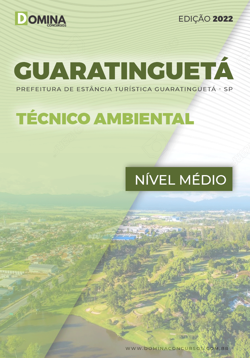 Apostila Pref Guaratinguetá SP 2022 Técnico Ambiental