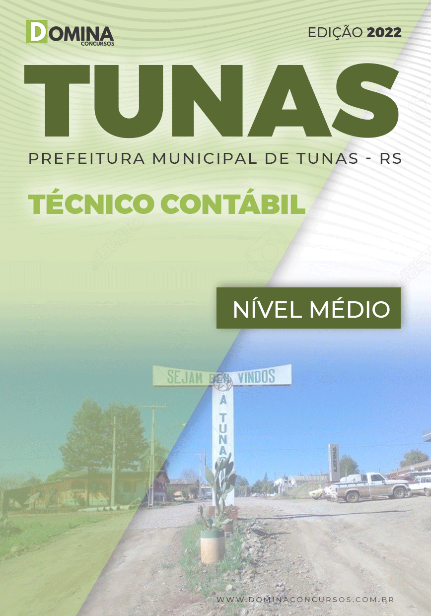 Apostila Concurso Pref Tunas RS 2022 Técnico Contábil