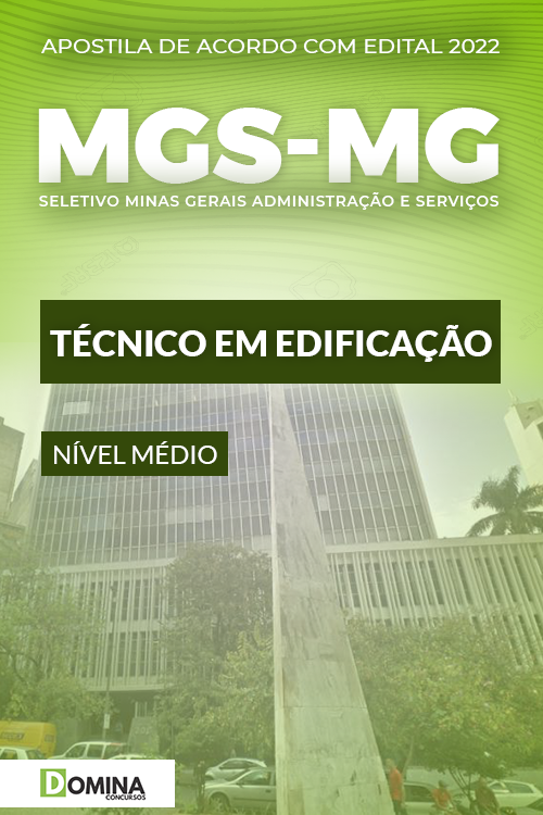 Apostila Concurso MSG MG 2022 Técnico Edificação