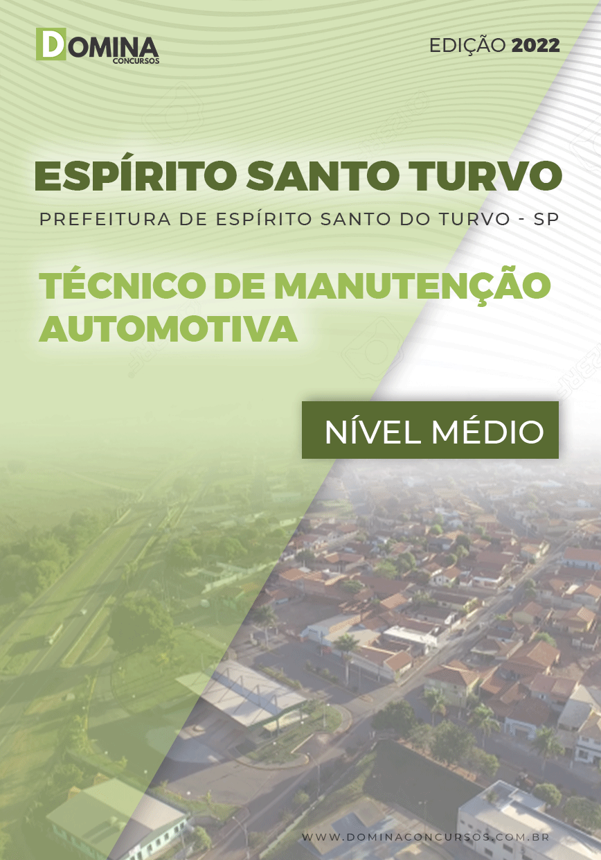 Apostila Pref Espírito Santo Turvo SP 2022 Téc Manutenção Automotiva