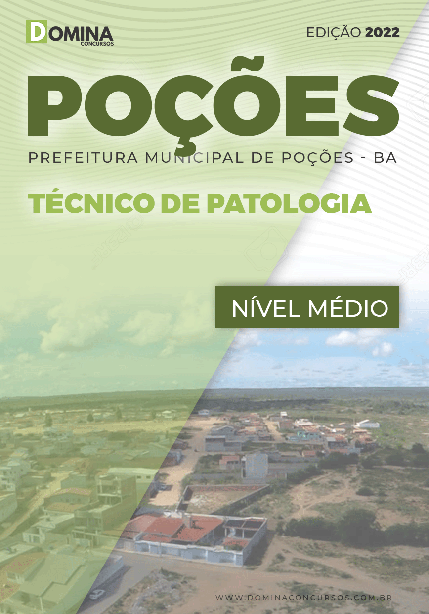 Apostila Concurso Pref Poções BA 2022 Técnico Patologia