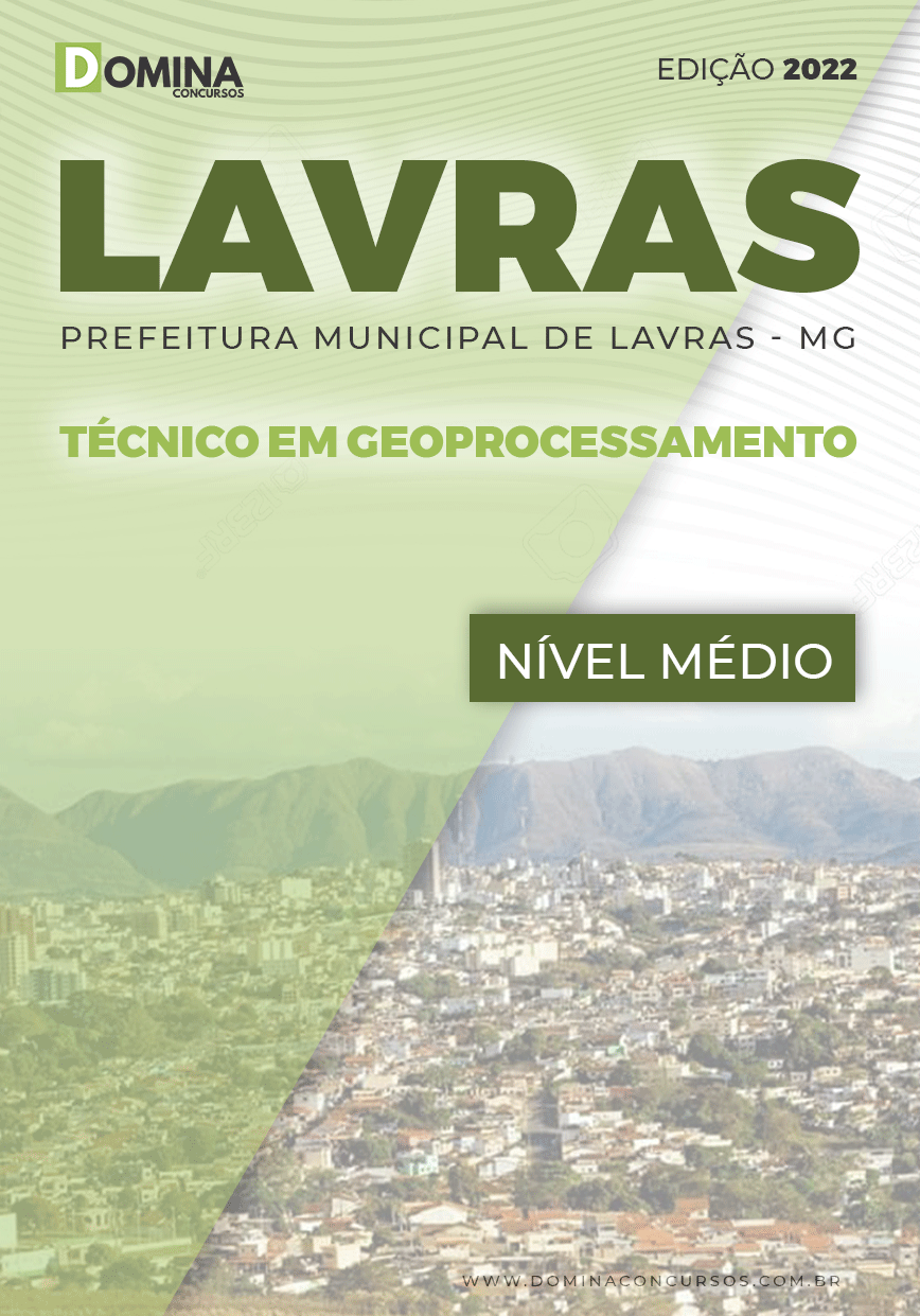 Apostila Concurso Pref Lavras MG 2022 Técnico Geoprocessamento