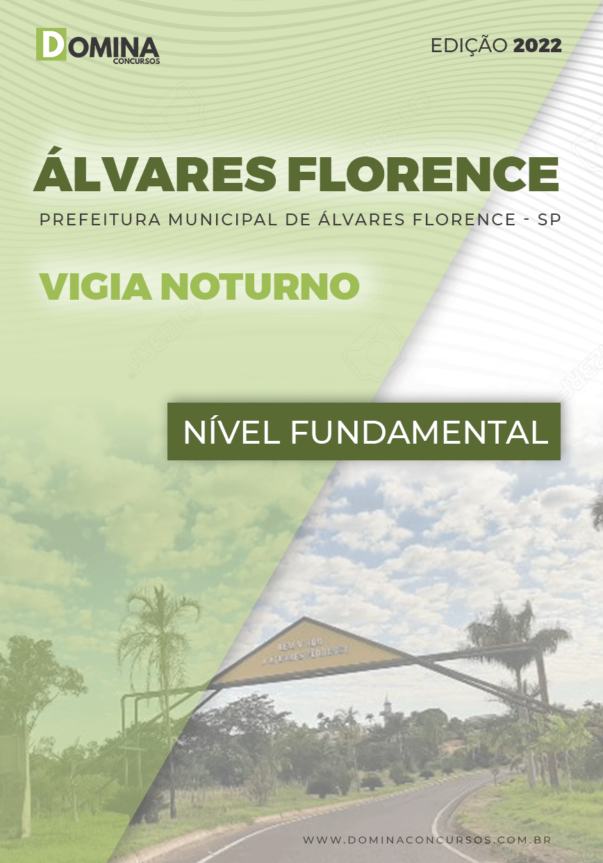 Apostila Digital Pref Álvares Florence SP 2022 Vigia Noturno