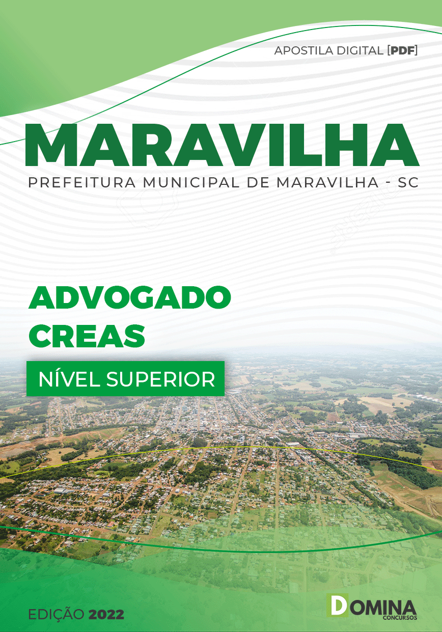 Apostila Pref Maravilha SC 2022 Advogado CREAS