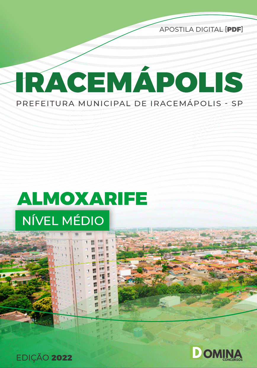 Apostila Digital Pref Iracemápolis SP 2022 Almoxarife
