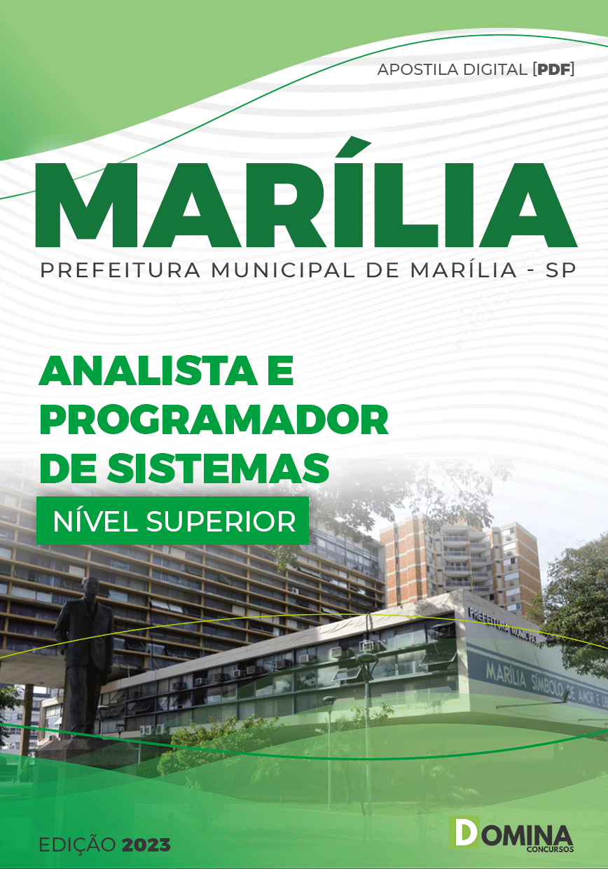Apostila Pref Marília SP 2022 Analista Programador Sistema