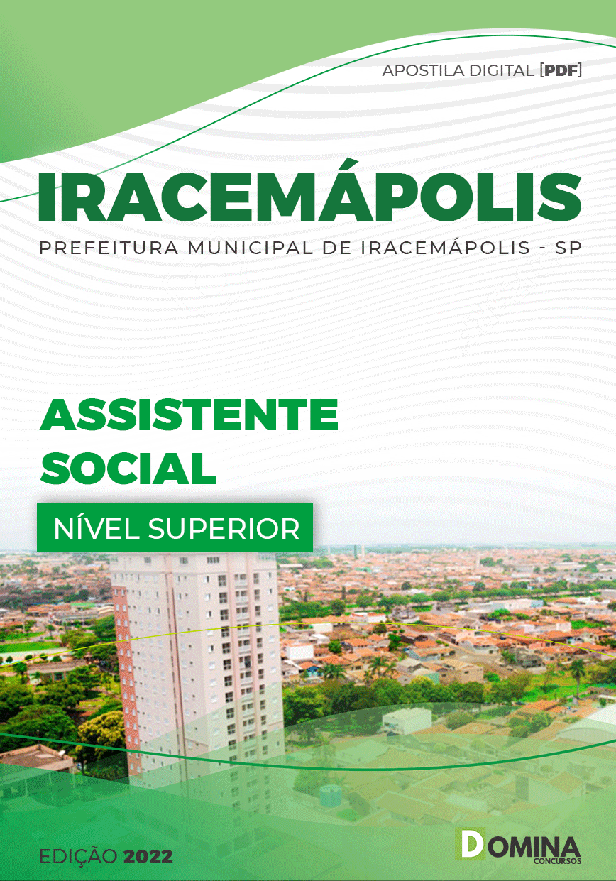Apostila Digital Pref Iracemápolis SP 2022 Assistente Social
