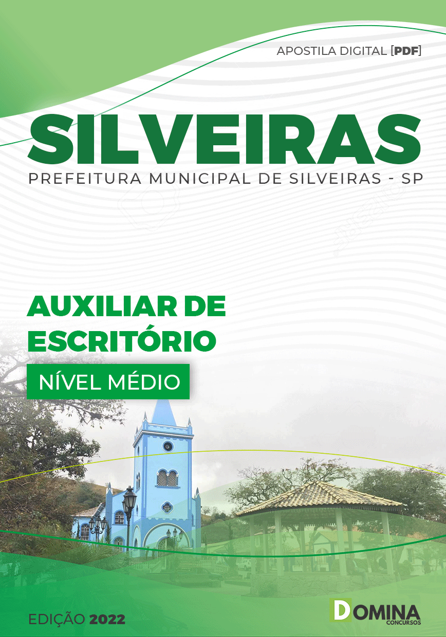 Apostila Concurso Pref Silveiras SP 2022 Auxiliar de Escritório