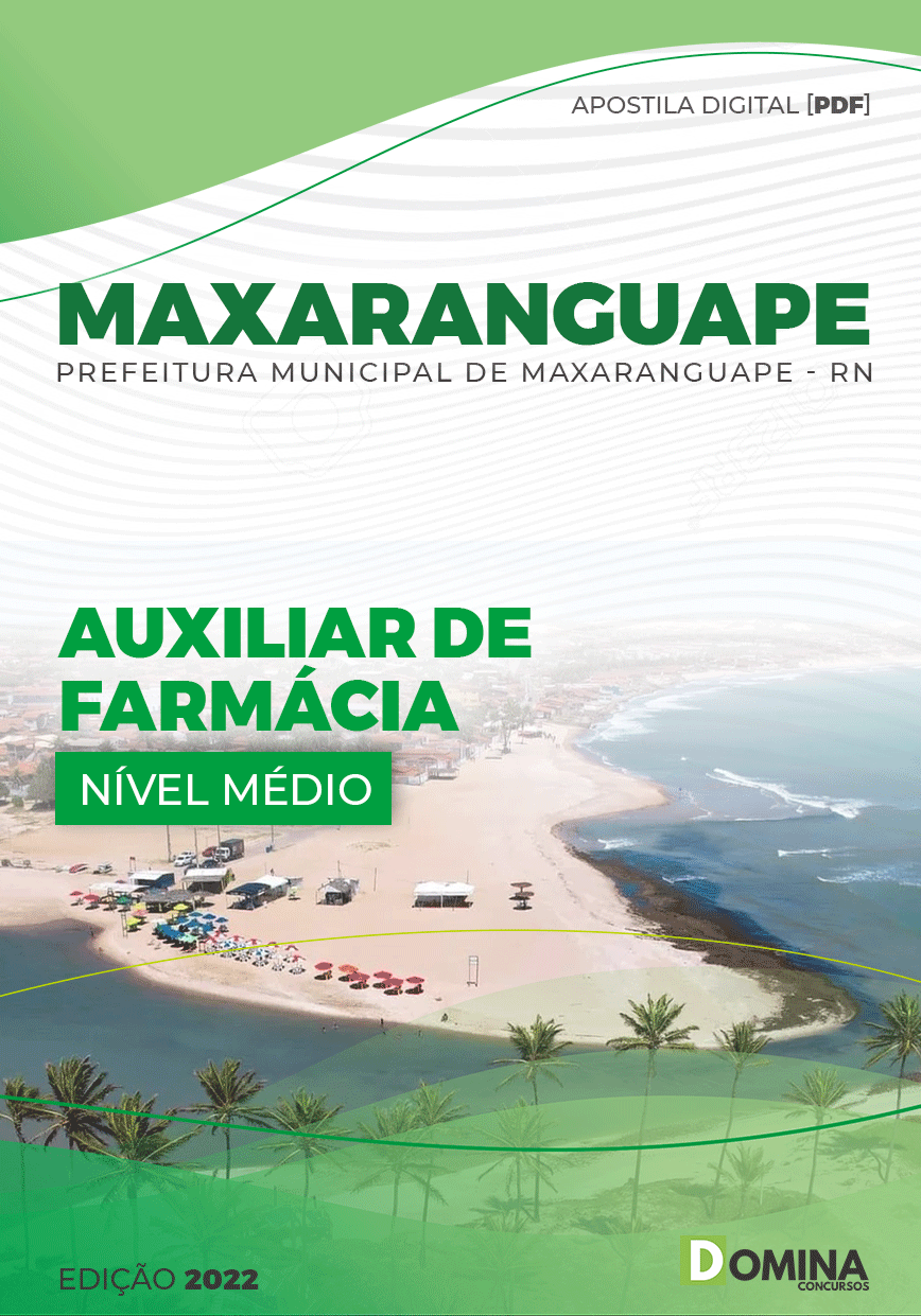 Apostila Pref Maxaranguape RN 2022 Auxiliar Farmácia