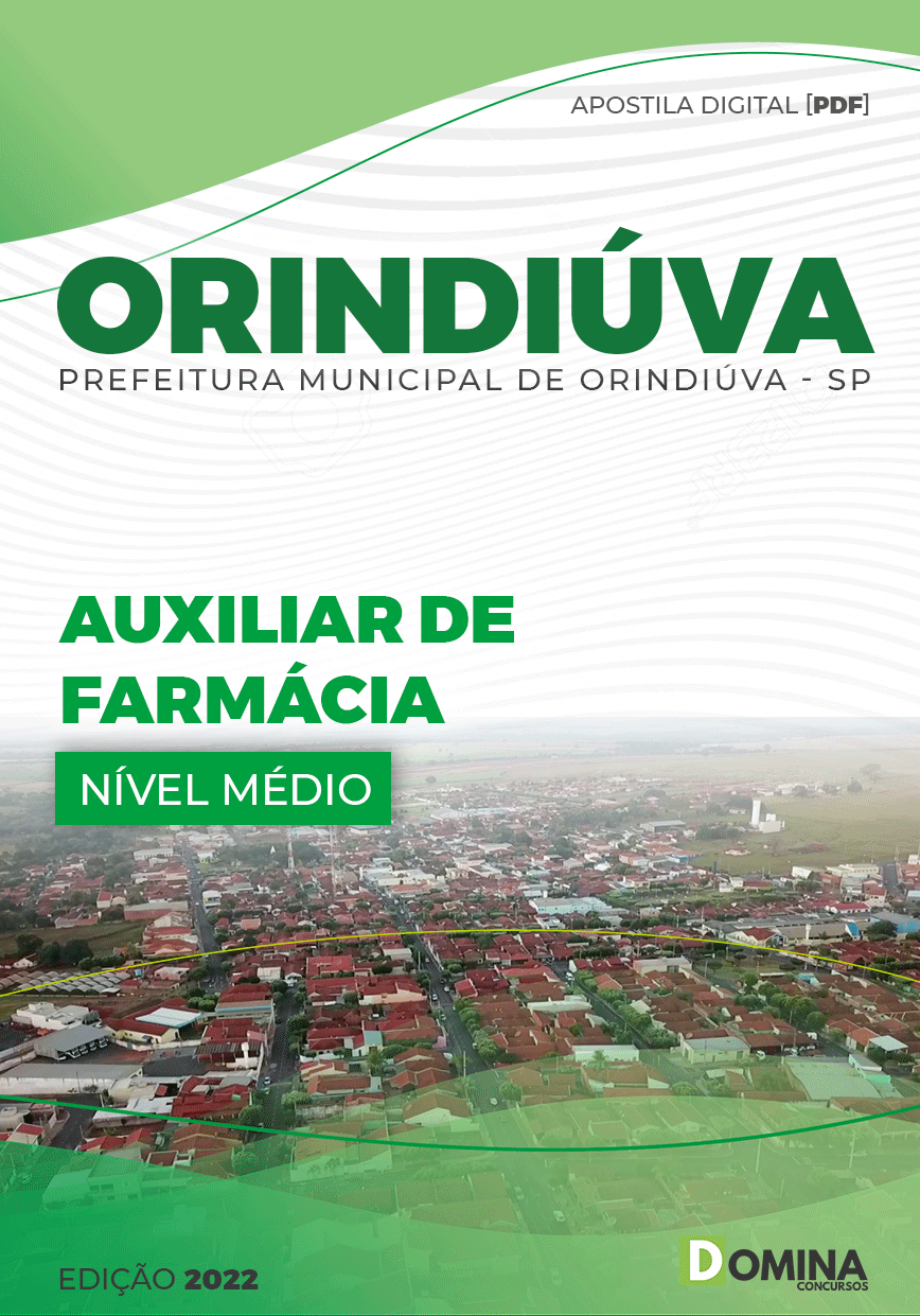 Apostila Concurso Pref Orindiúva SP 2022 Auxiliar Farmácia