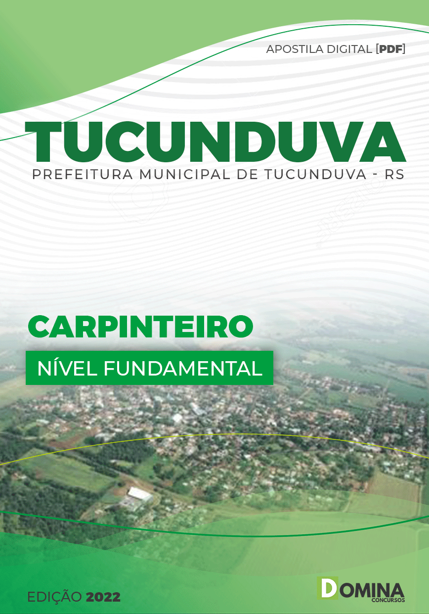 Apostila Concurso Pref Tucunduva RS 2022 Carpinteiro