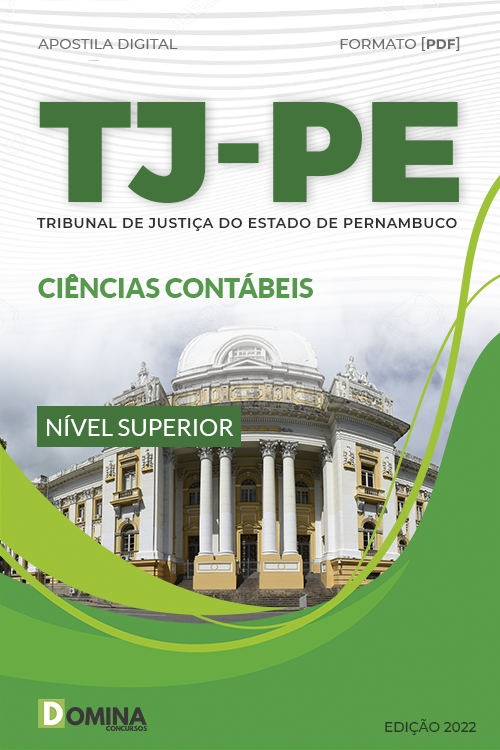 Apostila Digital Concurso TJ PE 2022 Ciências Contábeis
