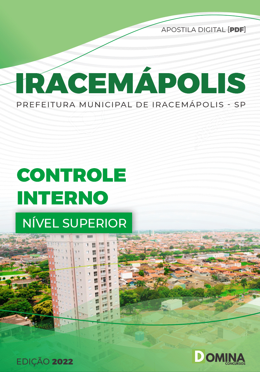 Apostila Digital Pref Iracemápolis SP 2022 Controle Interno