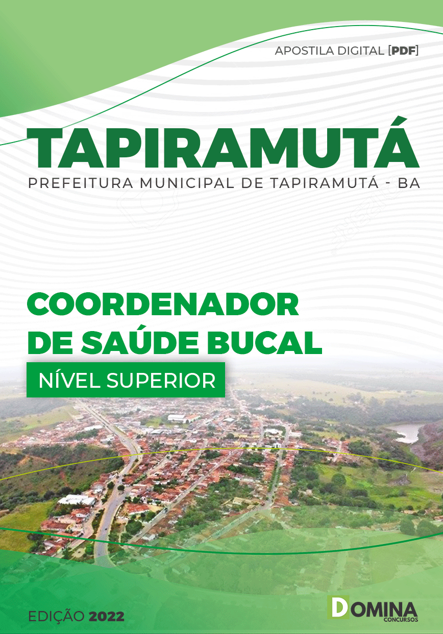 Apostila Pref Tapiramutá BA 2022 Coordenador Saúde Bucal