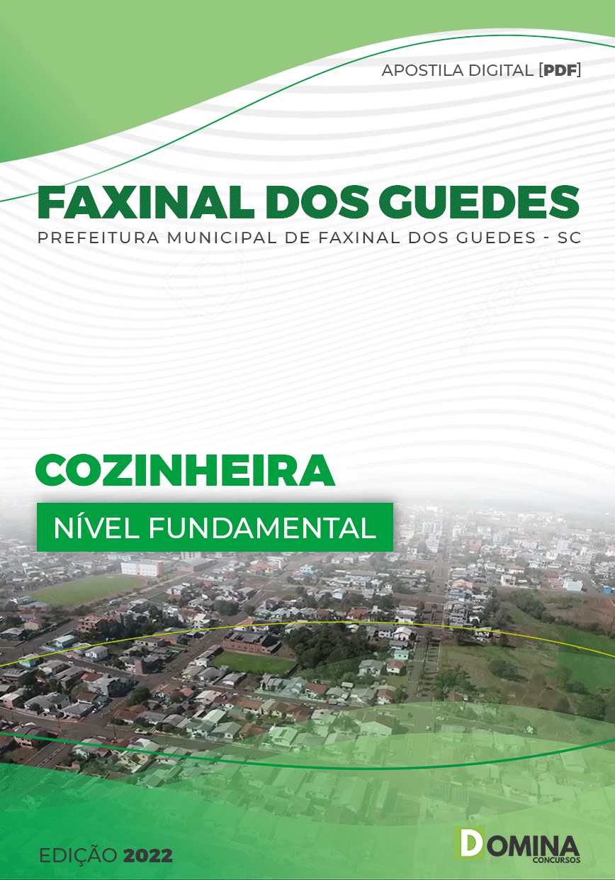 Apostila Pref Faxinal dos Guedes SC 2022 Cozinheira