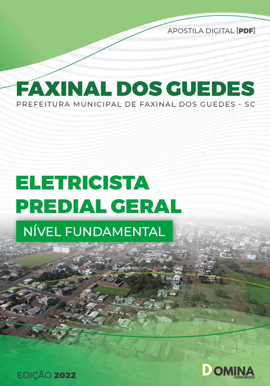 Apostila Pref Faxinal dos Guedes SC 2022 Eletricista Predial