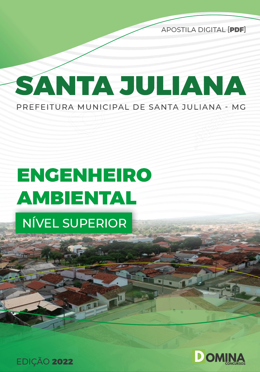 Apostila Pref Santa Juliana MG 2022 Engenheiro Ambiental