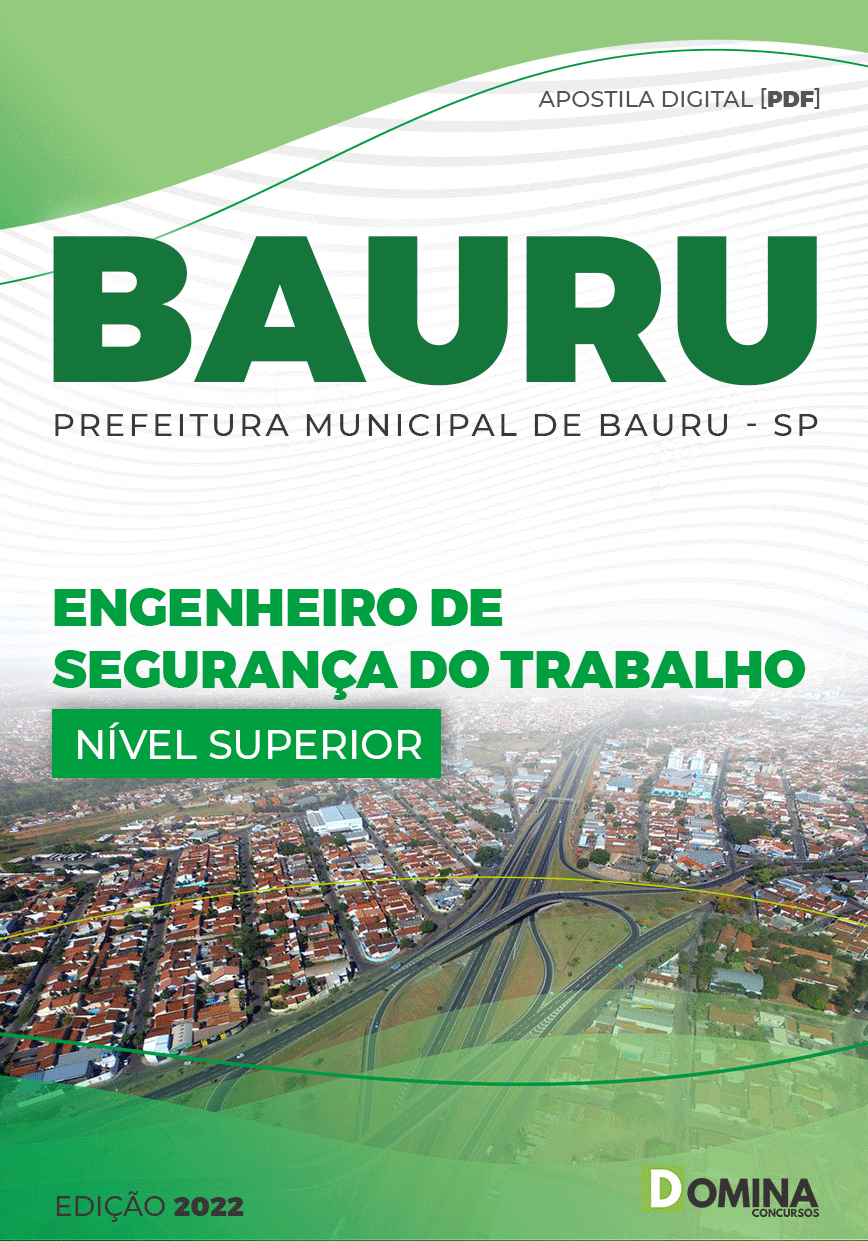 Apostila Pref Bauru SP 2022 Engenheiro Segurança Trabalho