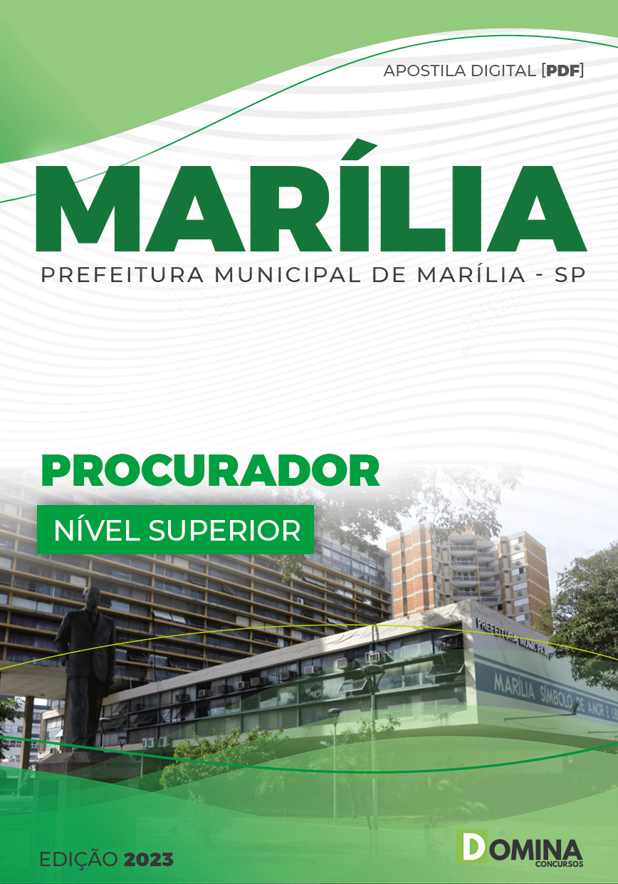 Apostila Concurso Pref Marília SP 2022 Procurador Jurídico