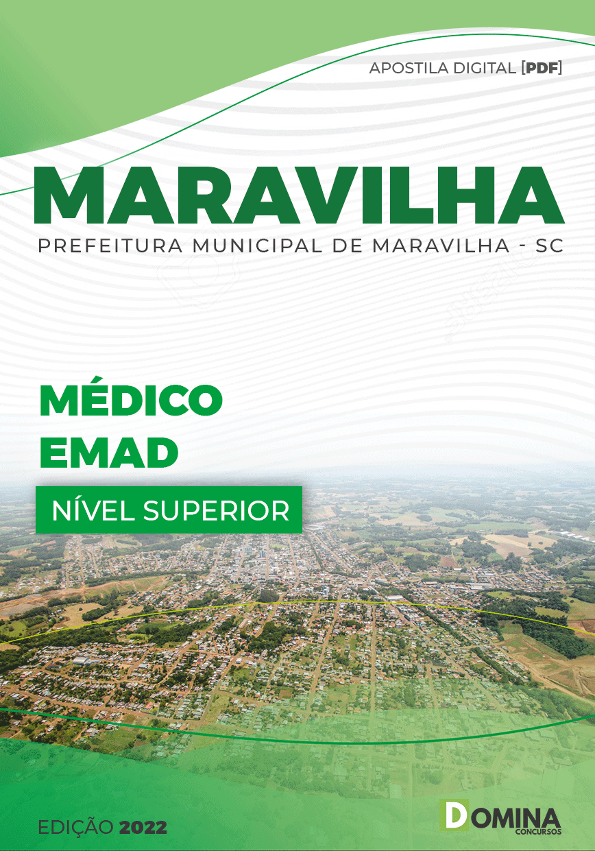 Apostila Digital Pref Maravilha SC 2022 Médico EMAD