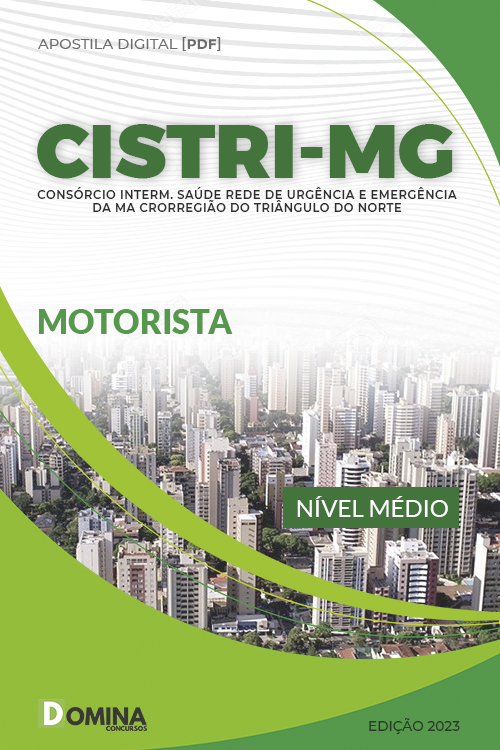 Apostila Digital Concurso CISTRI MG 2022 Motorista
