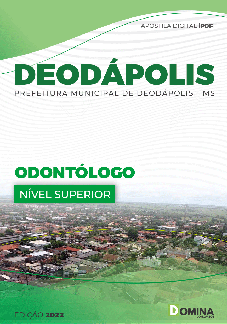 Apostila Concurso Pref Deodápolis MS 2022 Odontólogo