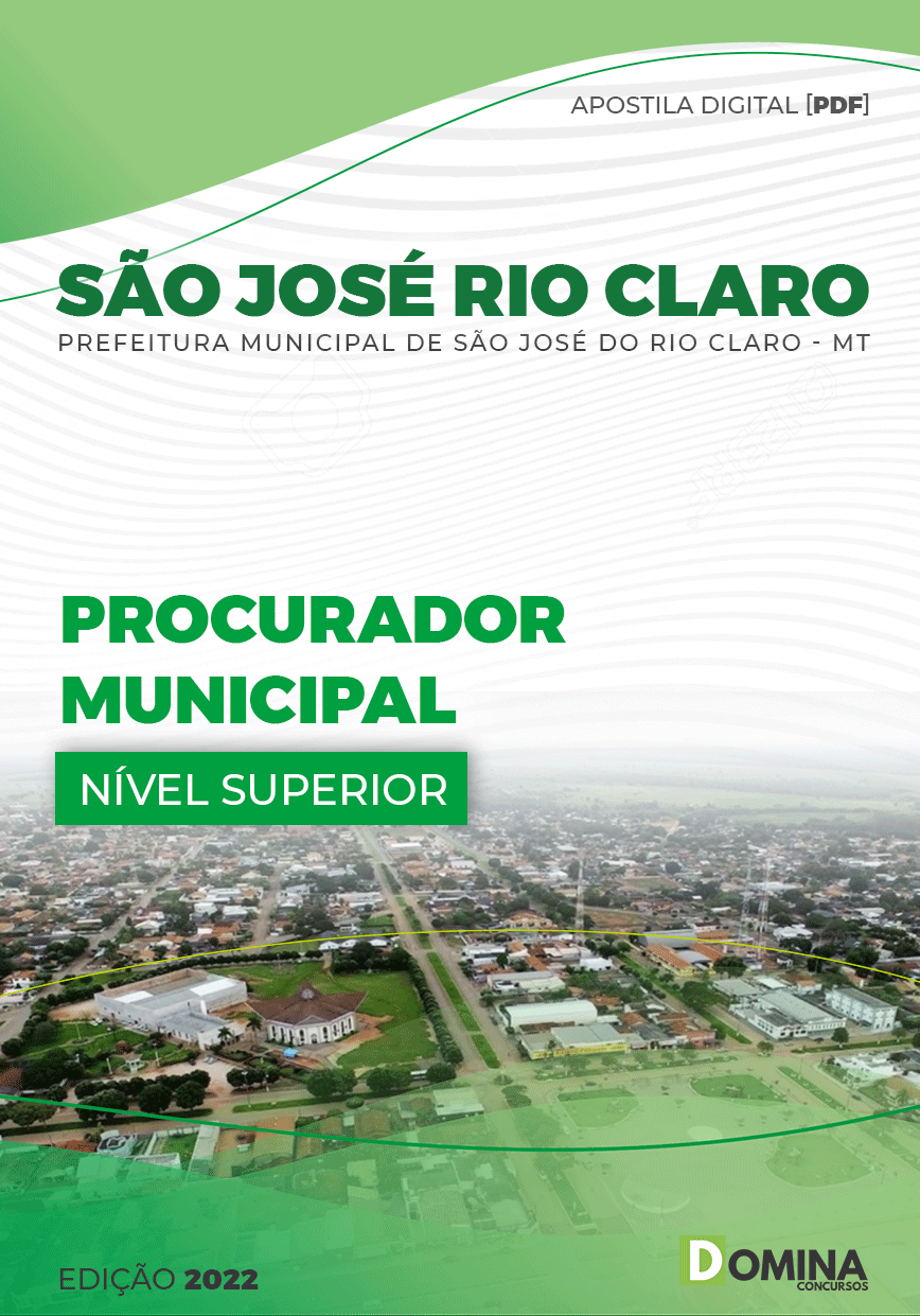 Apostila Pref São José Rio Claro MT 2022 Procurador Municipal