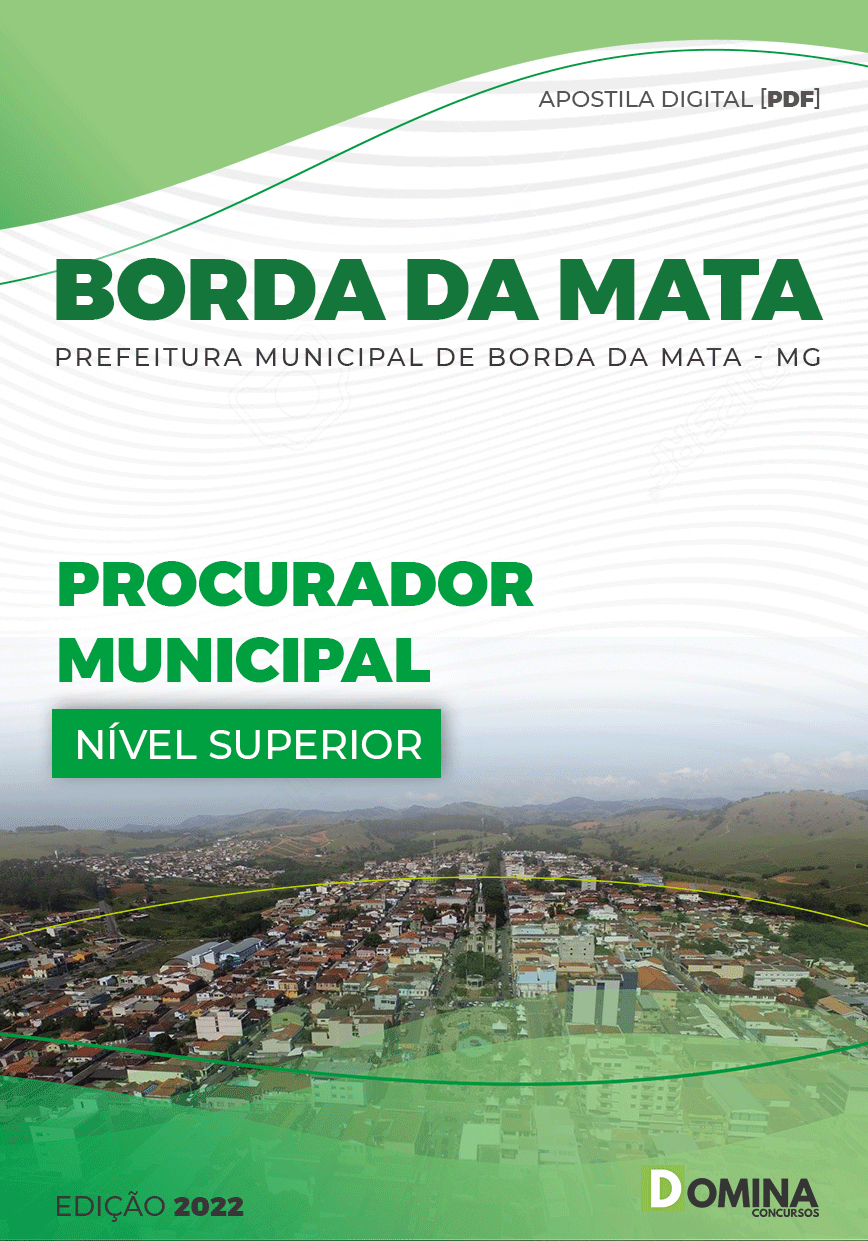 Apostila Digital Pref Borda Mata MG 2022 Procurador Municipal