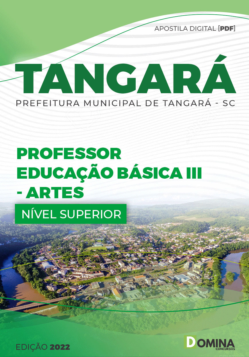 Apostila Pref Tangará SC 2022 Professor Ed Básica III Artes