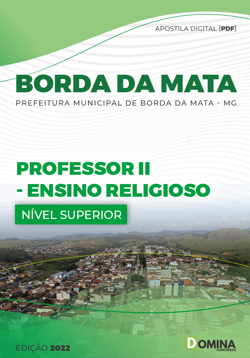 Apostila Pref Borda Mata MG 2022 Professor II Ensino Religioso