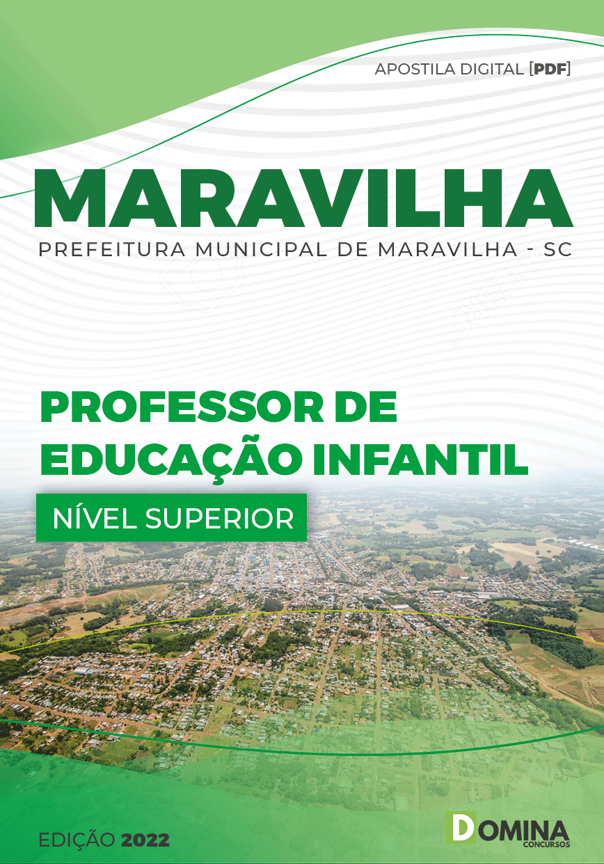 Apostila Pref Maravilha SC 2022 Professor Educação Infantil