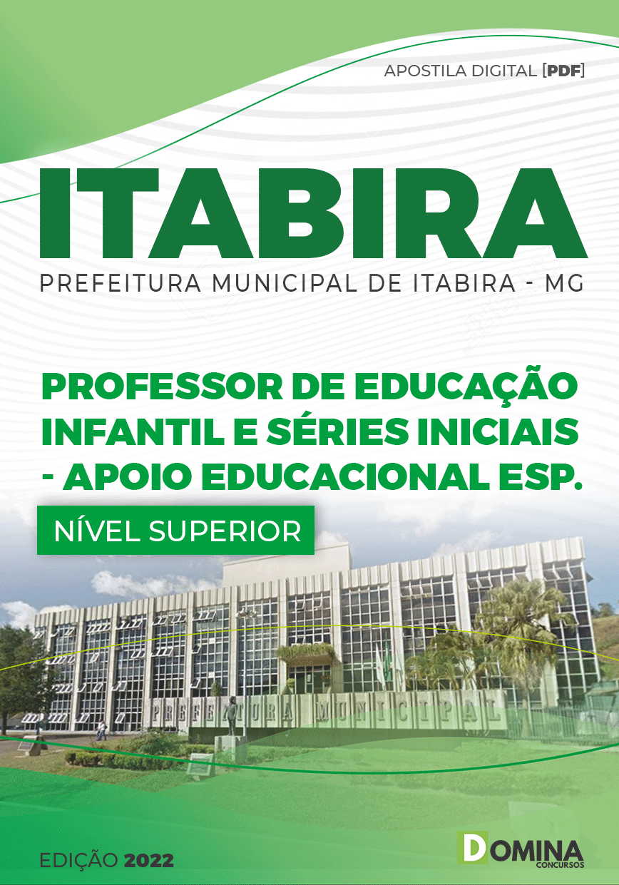 Apostila Pref Itabira MG 2022 Prof Educ Inf Apoio Educ Especializado