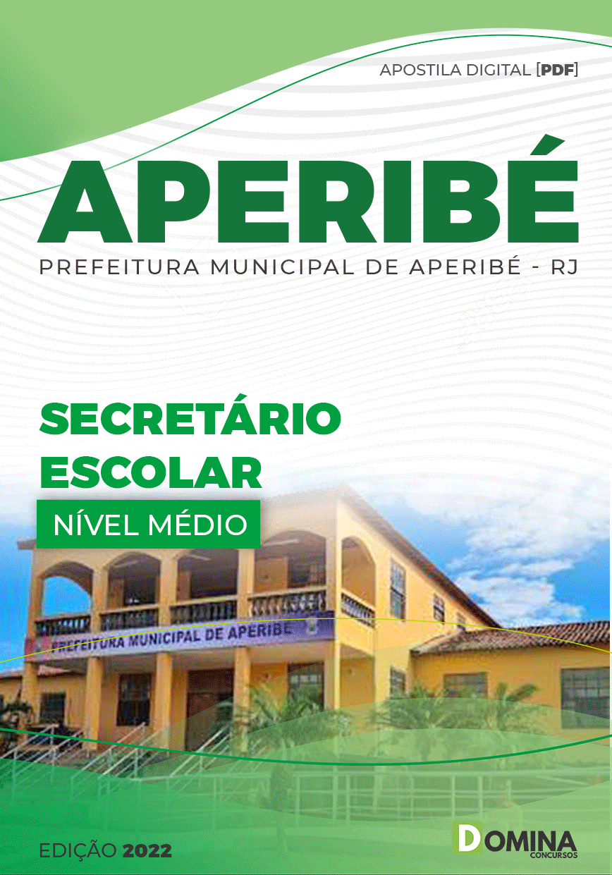 Apostila Digital Pref Aperibé RJ 2022 Secretário Escolar