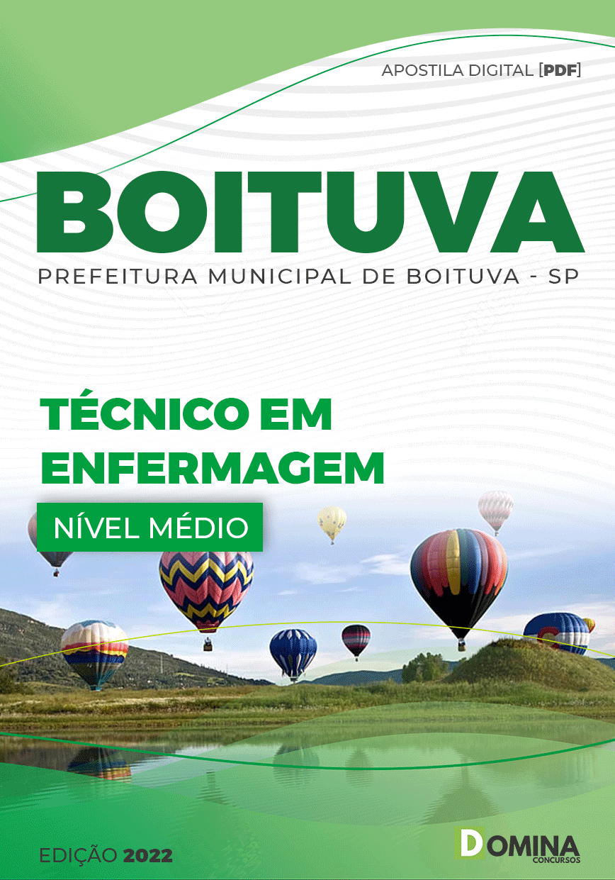 Apostila Concurso Pref Boituva SP 2022 Técnico em Enfermagem