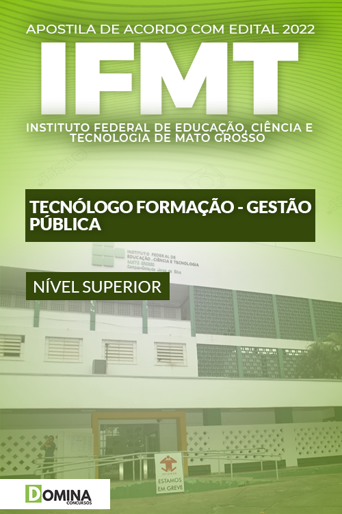 Apostila Concurso IFMT 2023 Tecnólogo Formação Gestão Pública
