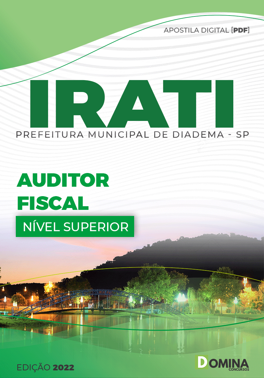 Apostila Digital Concurso Pref Irati PR 2022 Auditor Fiscal