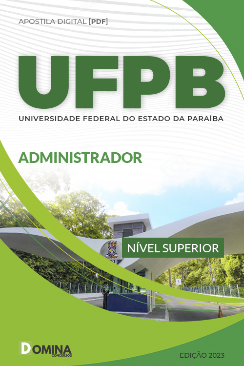 Apostila Digital Concurso UFPB 2023 Administrador