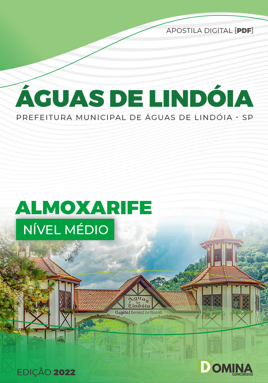 Apostila Digital Pref Águas Lindóia SP 2023 Almoxarife