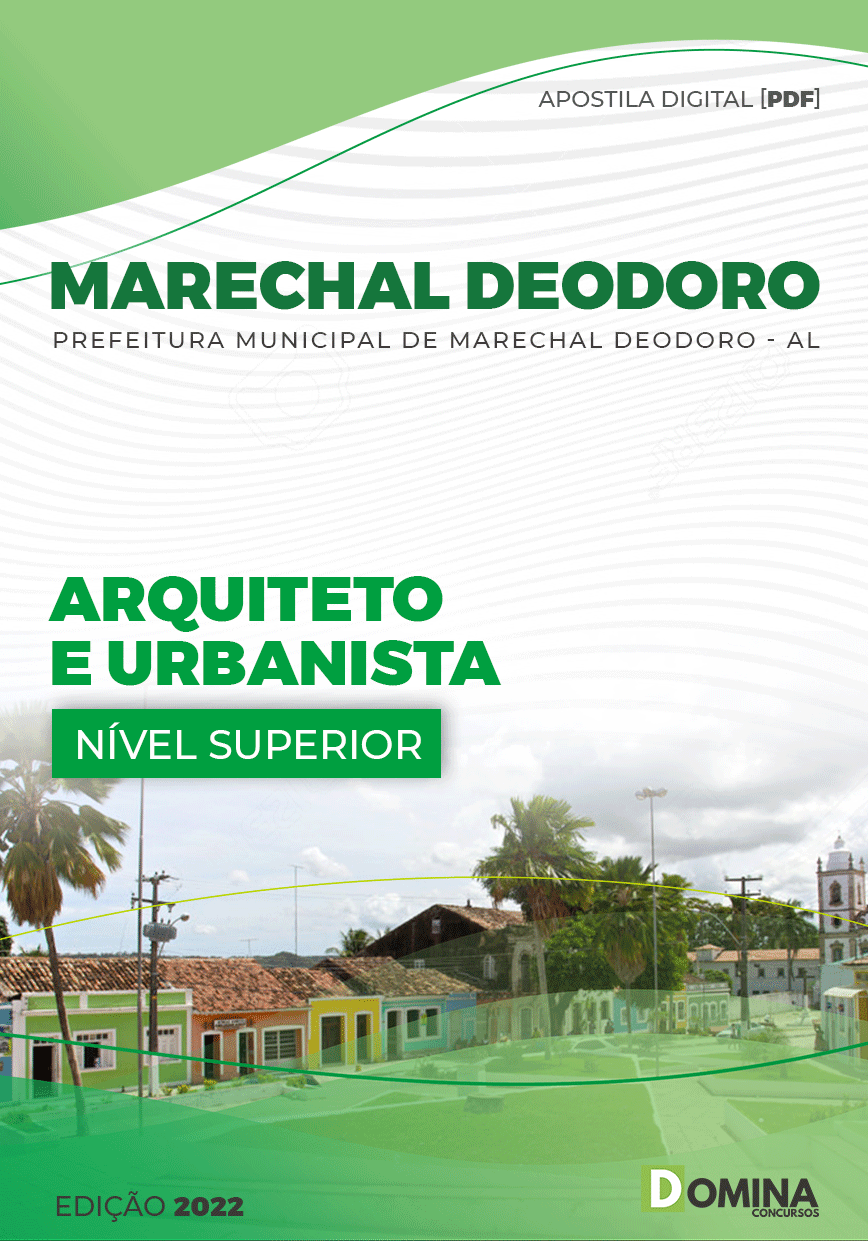 Apostila Pref Marechal Deodoro AL 2023 Arquiteto Urbanista