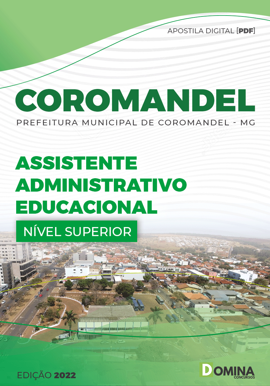 Apostila Pref Coromandel MG 2023 Assistente Adm Educacional
