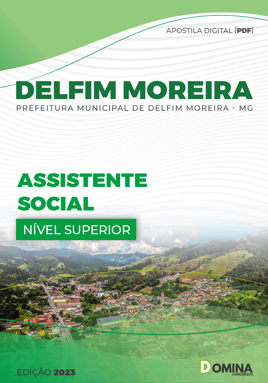 Apostila Pref Delfim Moreira MG 2023 Assistente Social Educação