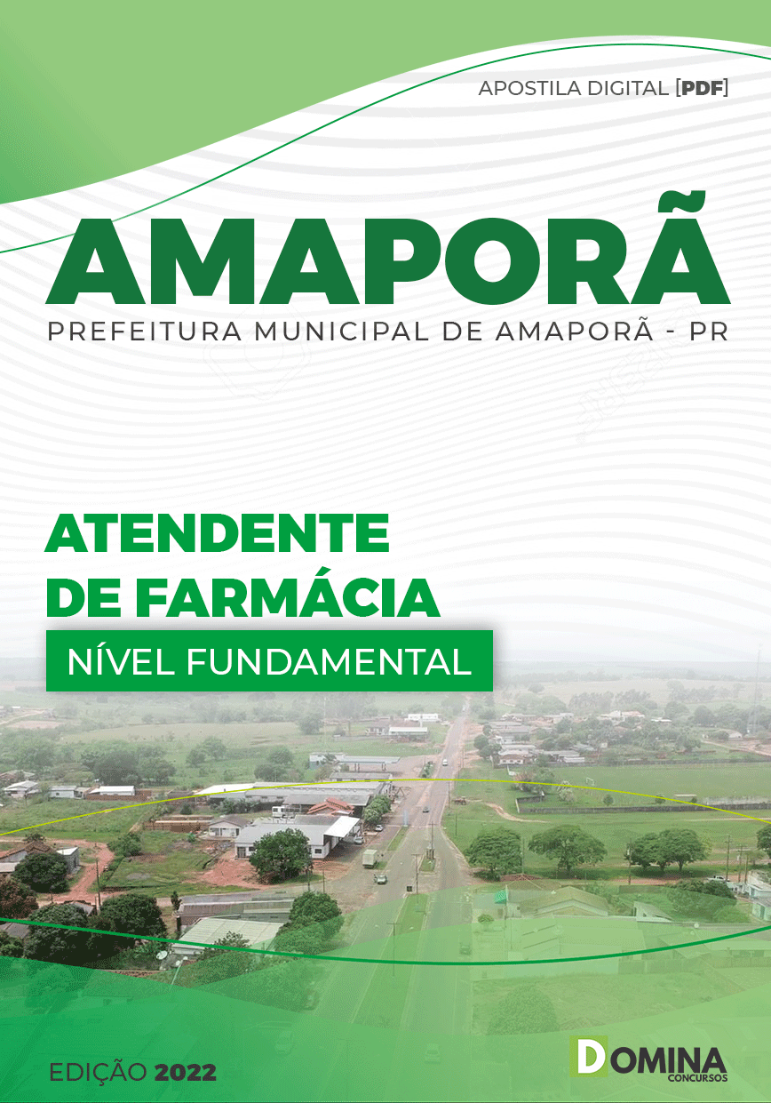Apostila Concurso Pref Amaporã PR 2022 Atendente Farmácia