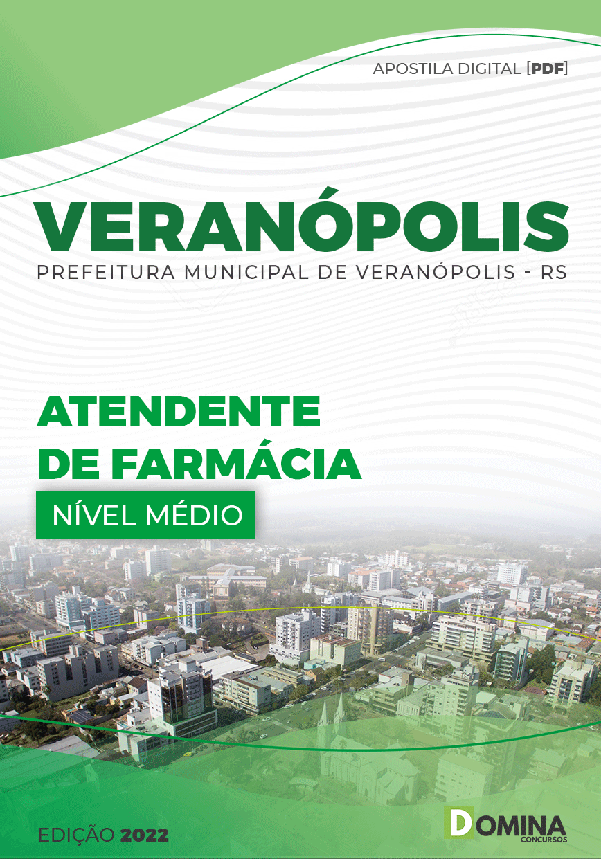 Apostila Digital Pref Veranópolis RS 2022 Atendente Farmácia