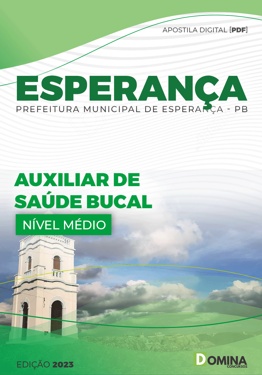 Apostila Concurso Pref Esperança PB 2023 Auxiliar Saúde Bucal