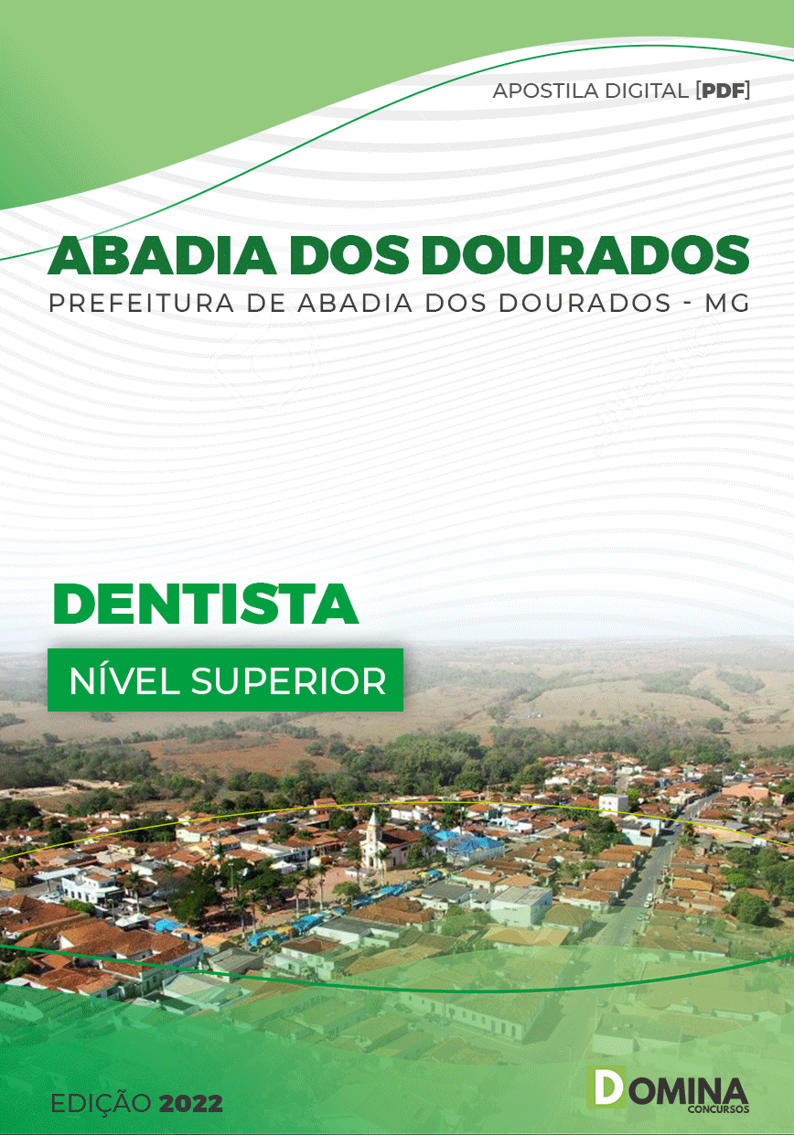 Apostila Digital Pref Abadia Dourados MG 2022 Dentista