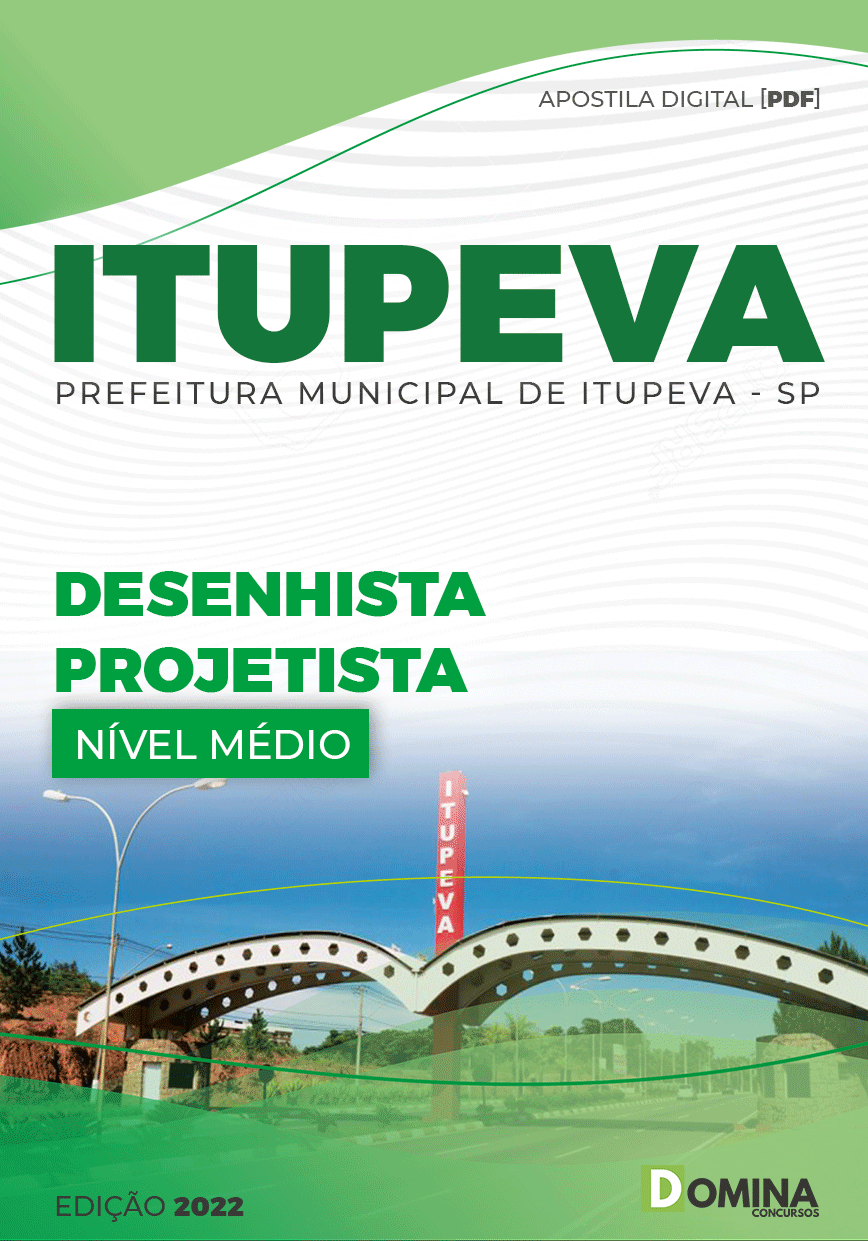 Apostila Pref ITUPEVA SP 2022 Agente Infraest Desenhista Projetista