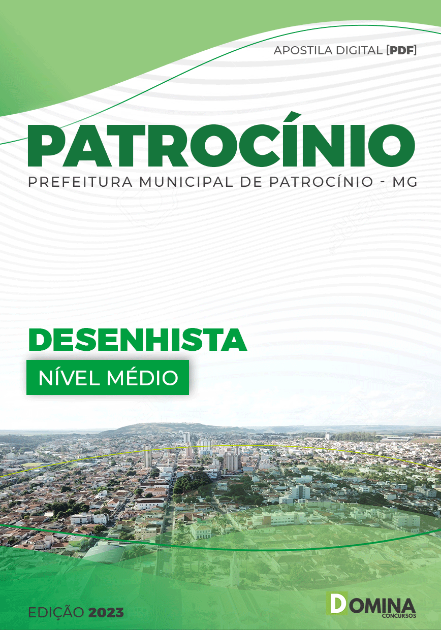 Apostila Concurso Pref Patrocínio MG 2023 Desenhista