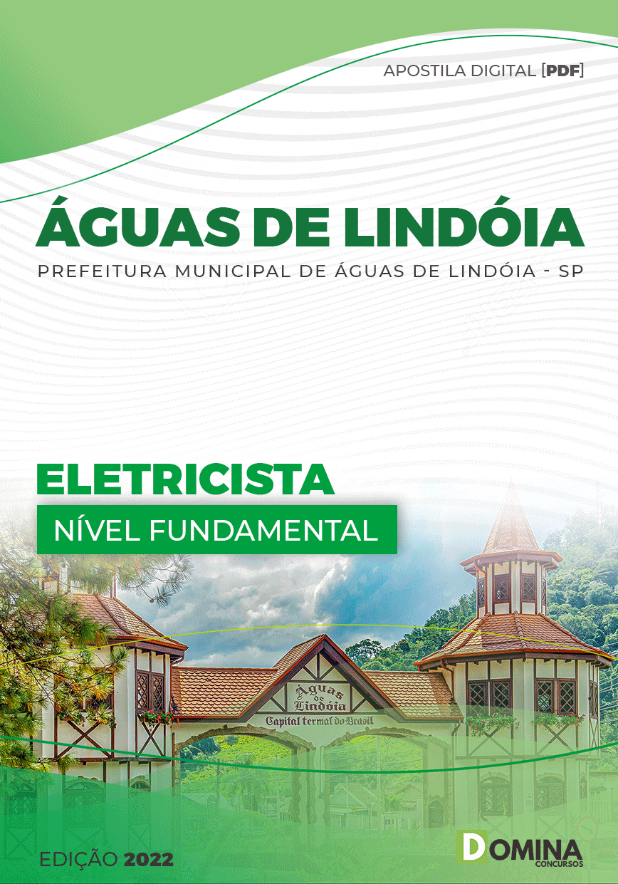 Apostila Digital Pref Águas Lindóia SP 2023 Eletricista