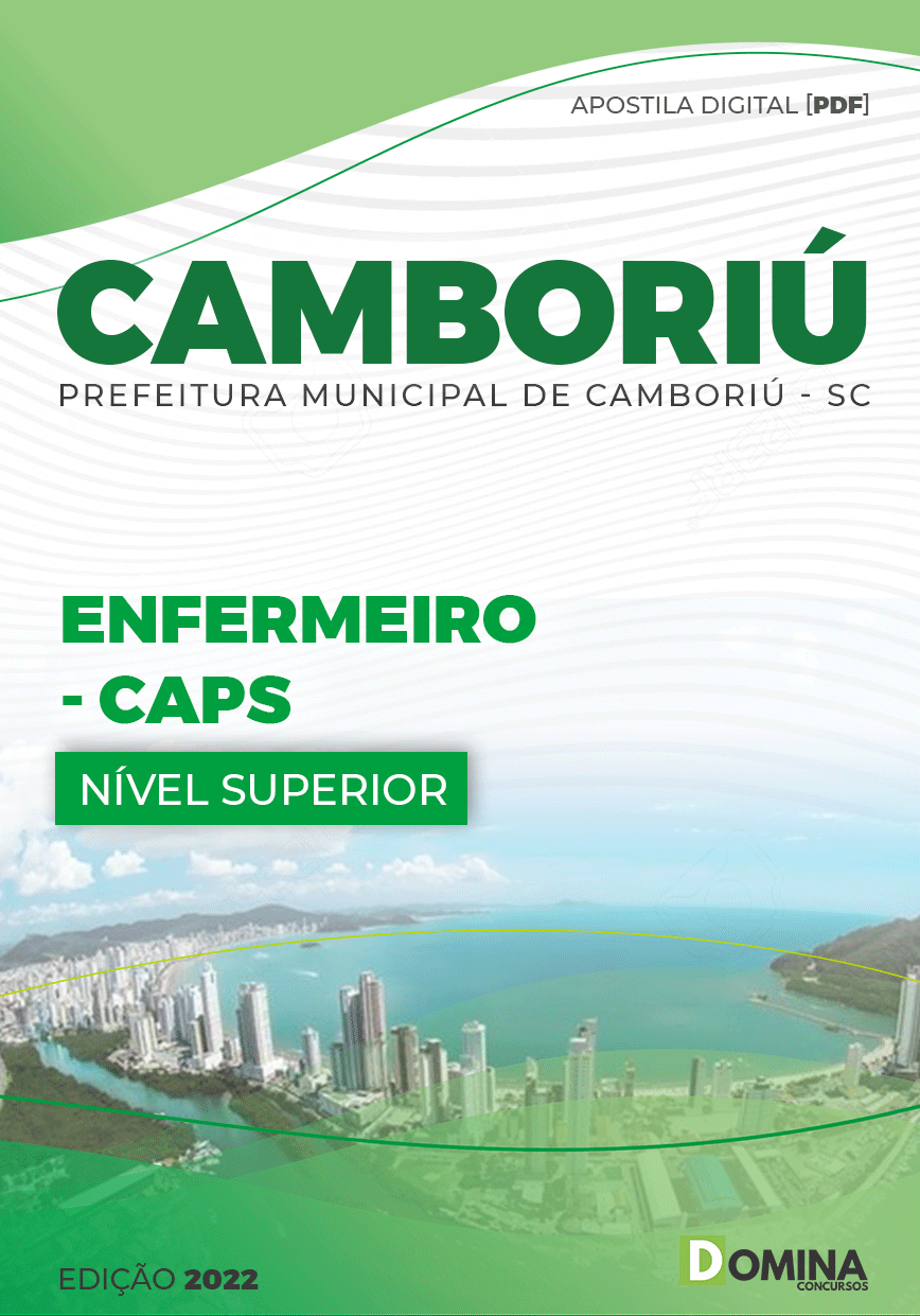 Apostila Digital Pref Camboriú SC 2022 Enfermeiro CAPS